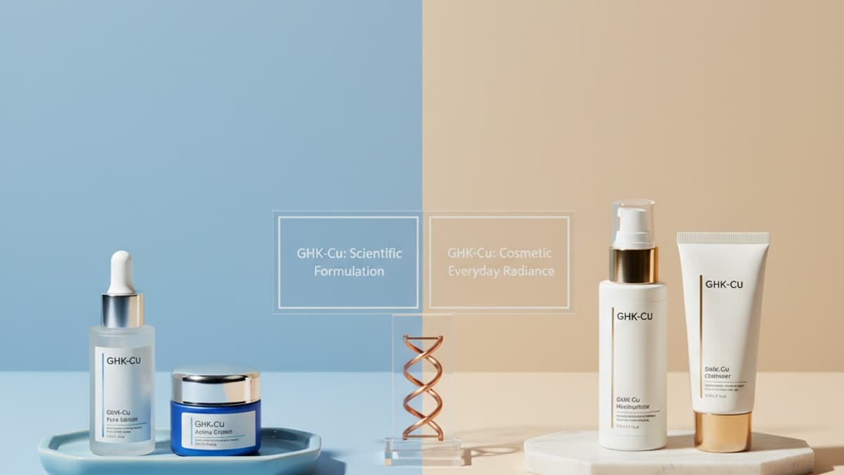 GHK-Cu vs GHK-Cu Cosmetic: Unpacking Nuances for Research