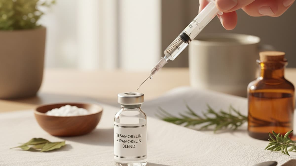 Tesamorelin + Ipamorelin Blend Dosage Guide | Real Peptides