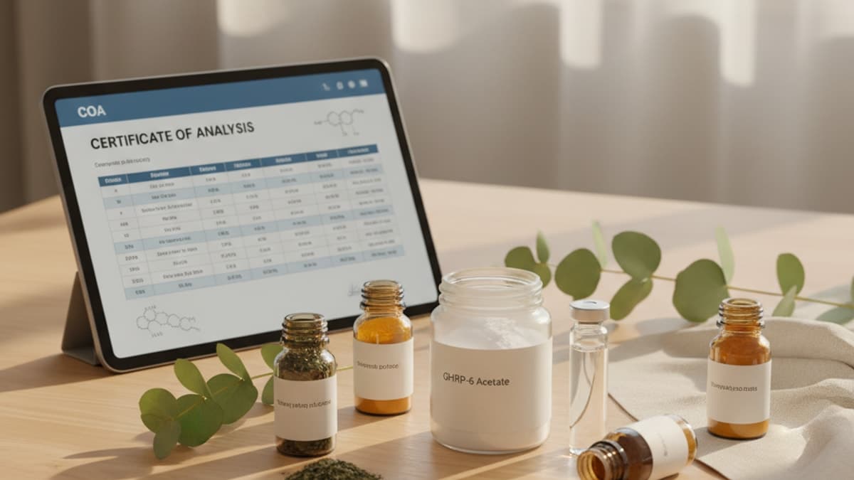 Buy GHRP-6 Acetate Online with COA — What to Verify First