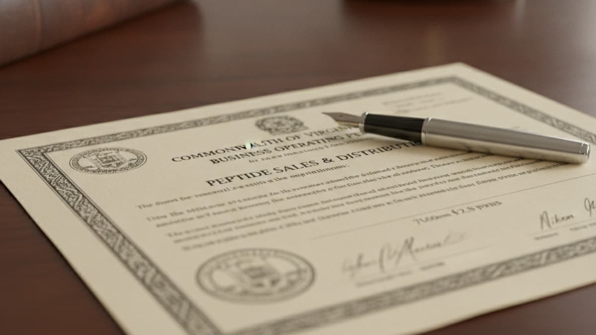 Do You Need a License to Sell Peptides in Virginia?