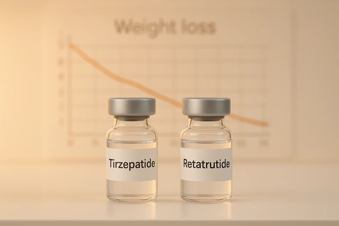 How long takes Retatrutide to kick after Tirzepatide?