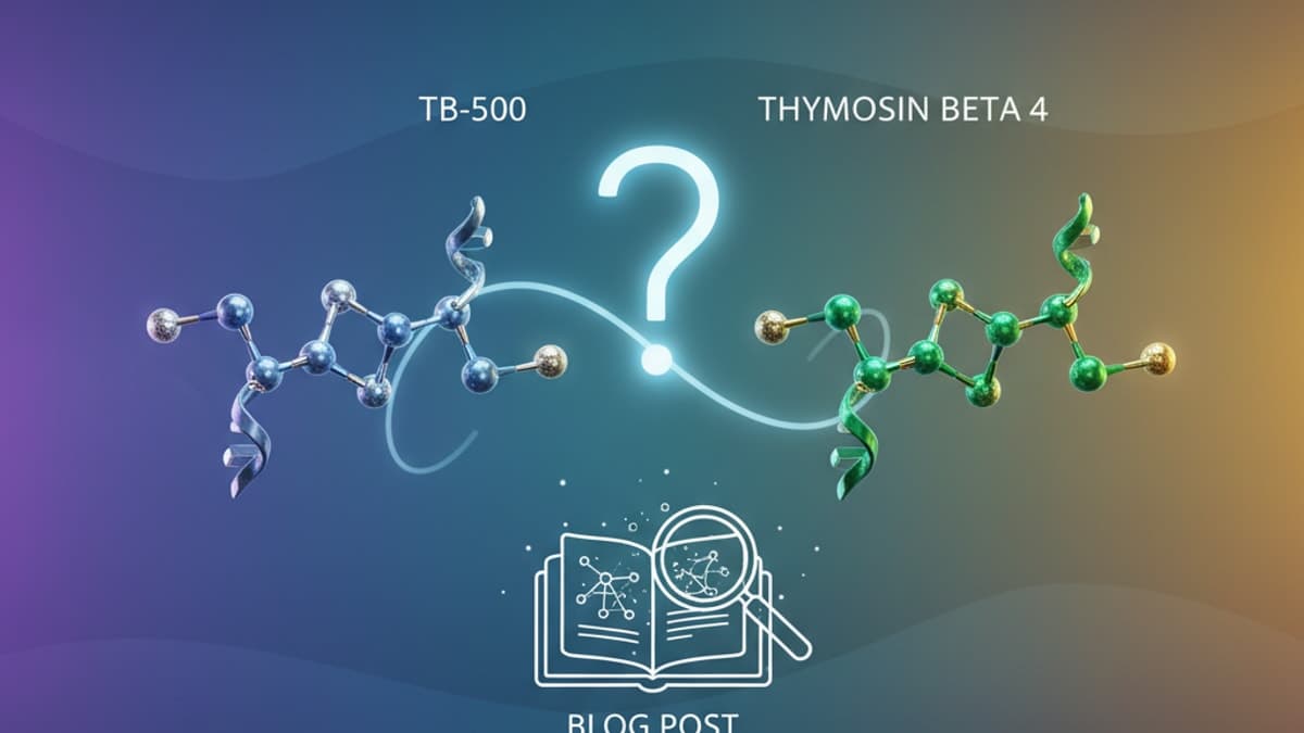 TB-500 vs. Thymosin Beta-4: Are They Really the Same Thing?
