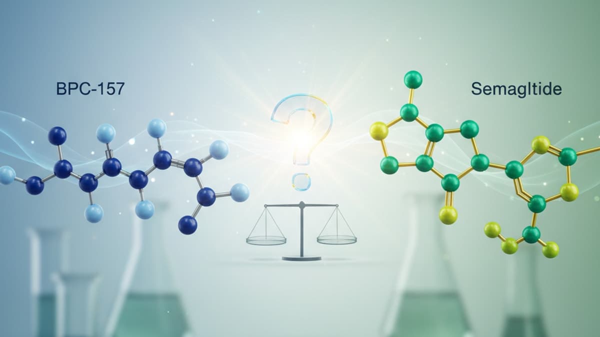 BPC-157 vs. Semaglutide: Are They the Same? Not Even Close.