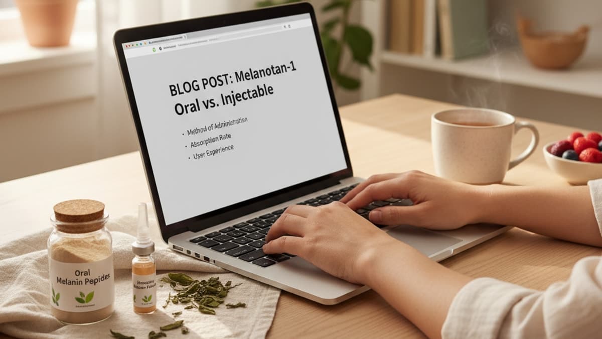 Melanotan-1 Oral vs Injectable — Real Peptides