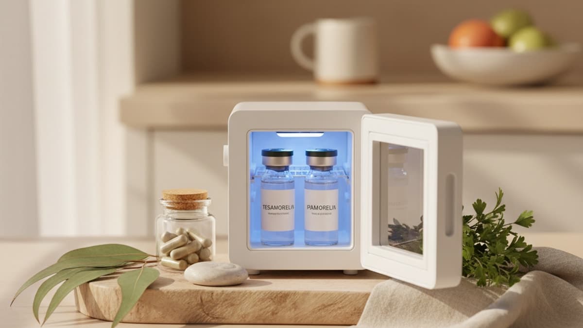 Tesamorelin + Ipamorelin Blend Storage — Real Peptides