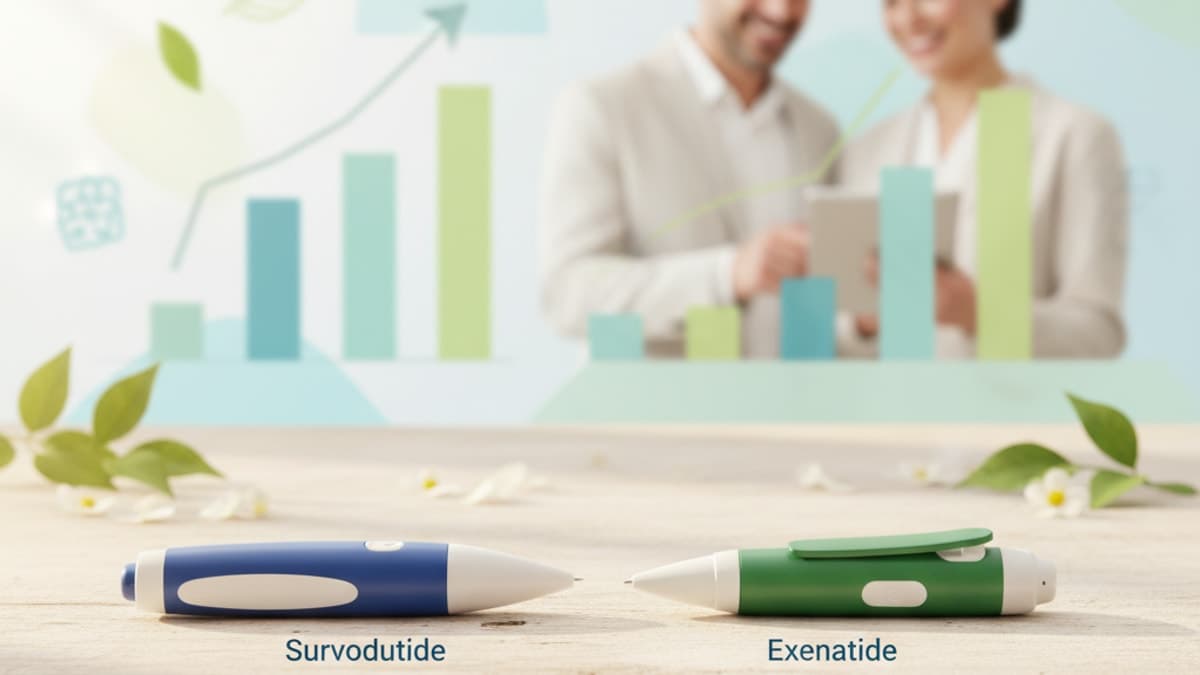 Survodutide vs Exenatide — Dual vs Single GLP-1 Action