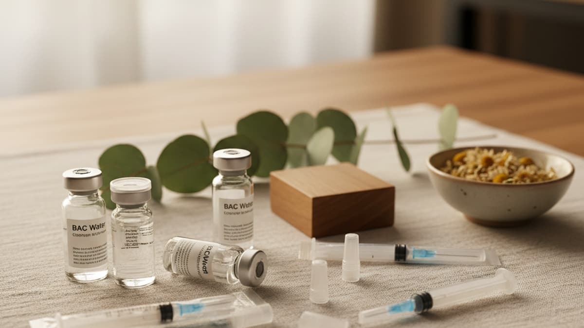 BAC Water Syringes Needles Supplies — Research Protocol