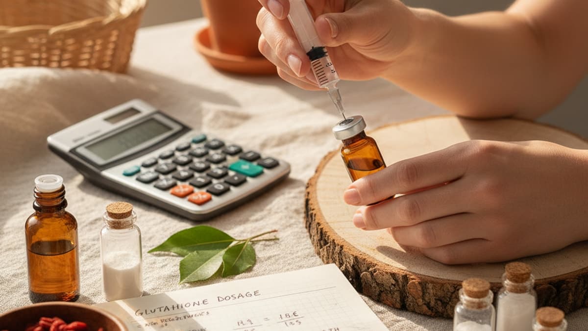Calculate Glutathione Dosage Reconstitution Math — Real