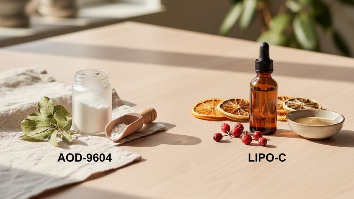 AOD-9604 vs LIPO-C — Mechanism, Efficacy, Clinical Use