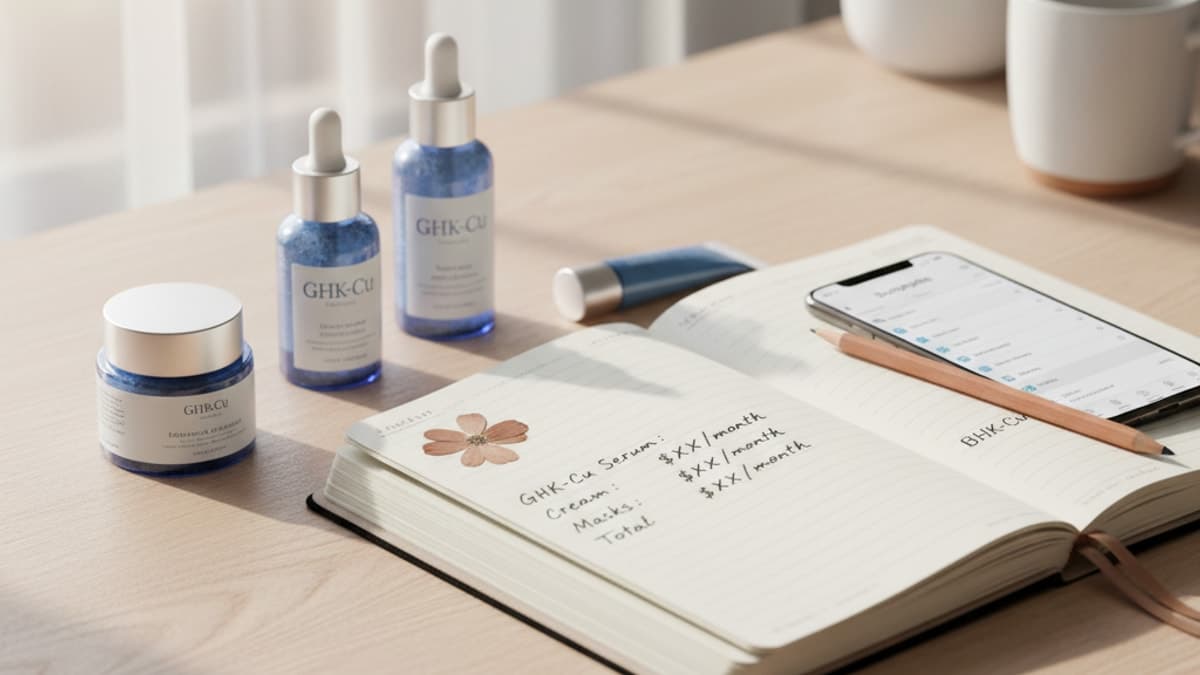 GHK-Cu Cosmetic Cost Per Month Budget — Real Pricing