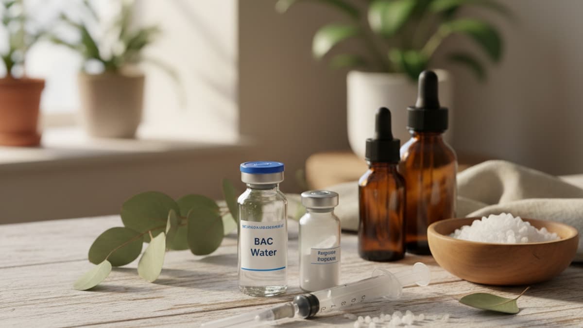 BAC Water for Peptide Reconstitution — Real Peptides