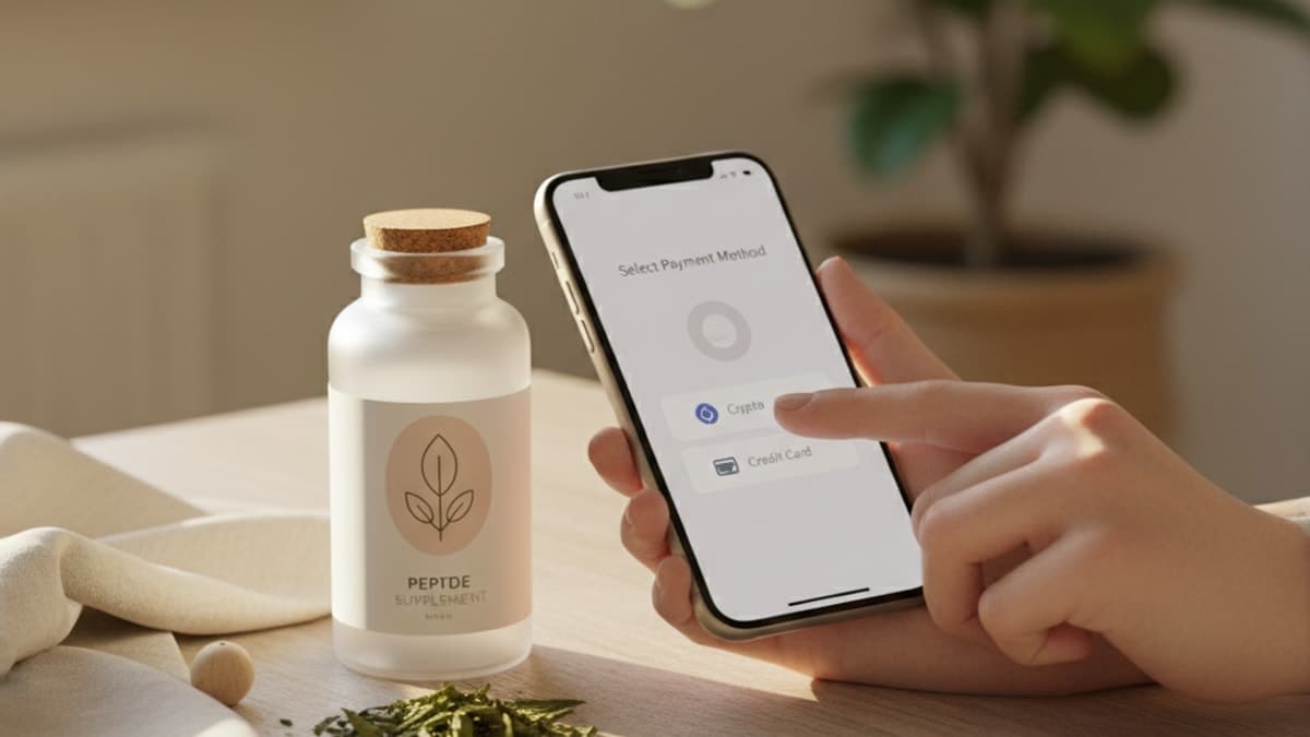 Peptide Payment Methods — Crypto & Credit Card Options