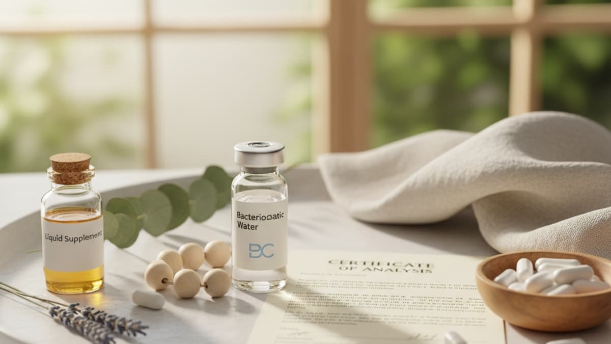 Buy BAC Water Online with COA — What Lab Purity Means