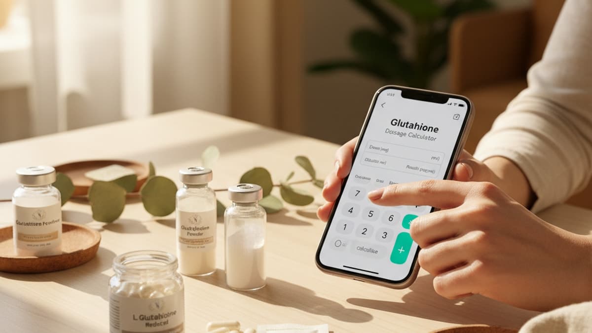 How to Mix Glutathione Calculator — Real Peptides