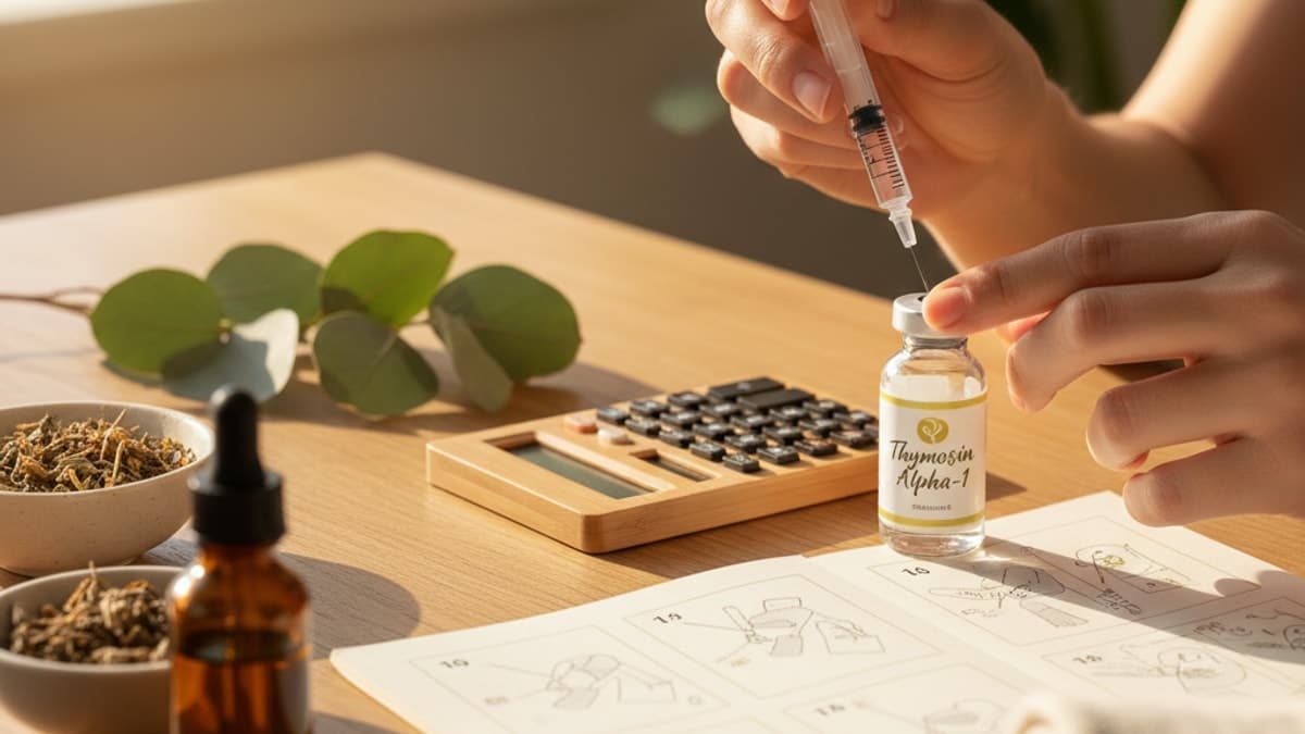 Calculate Thymosin Alpha-1 Dosage Reconstitution Math