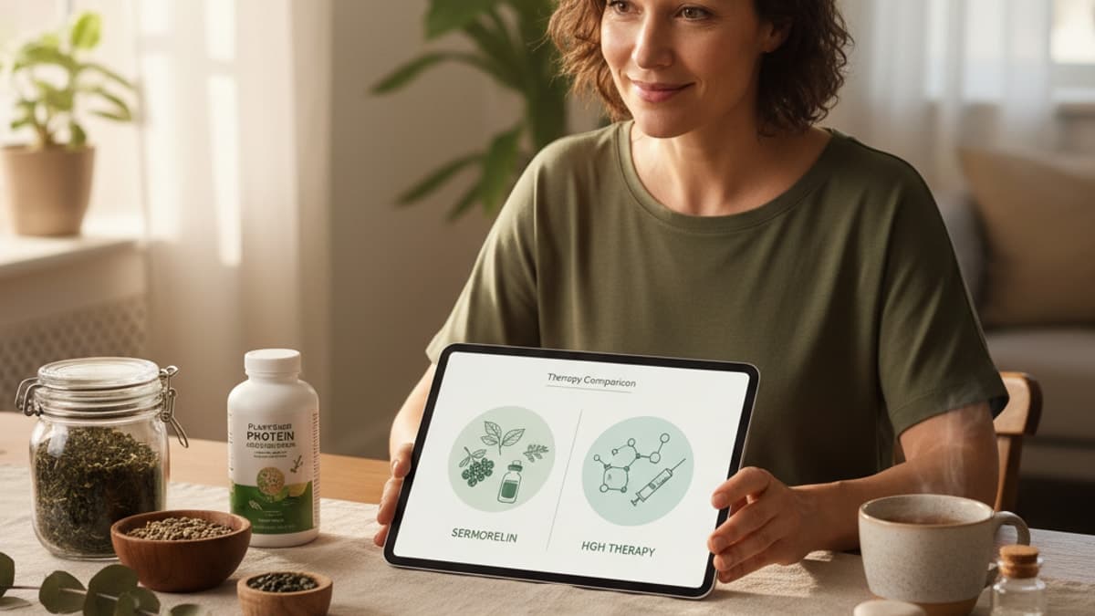 Sermorelin vs HGH Therapy Comparison — Real Peptides