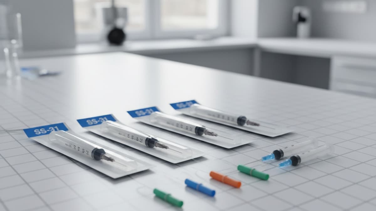 SS-31 Syringes Needles Supplies — Complete Research Setup