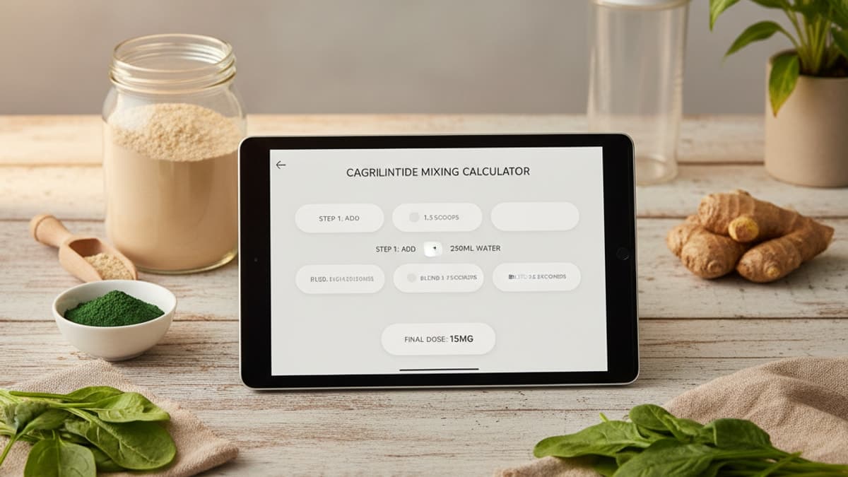 How to Mix Cagrilintide Calculator — Dosing Guide
