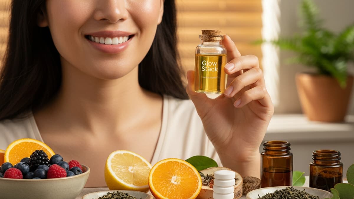 Glow Stack Help Skin Radiance Research — Real Peptides