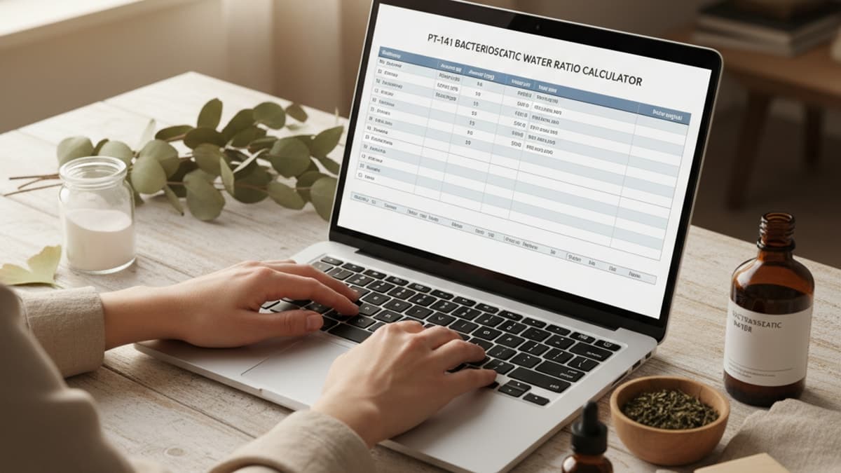 PT-141 Bacteriostatic Water Ratio Calculator | Real Peptides