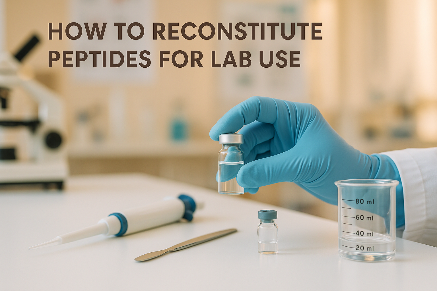How to Reconstitute Peptides for Lab Use