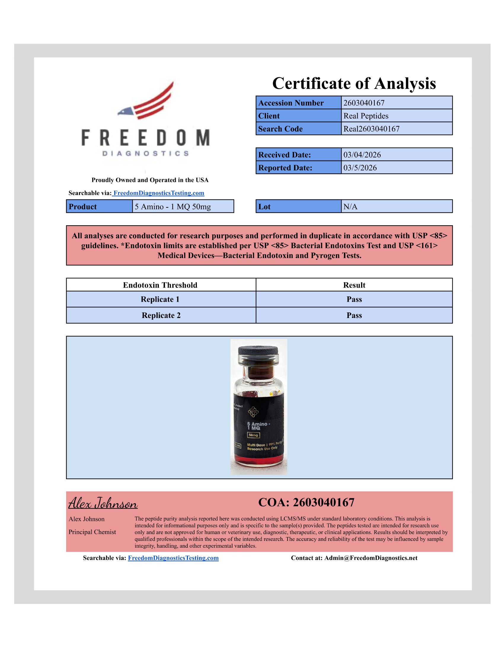 Endotoxin-2603040167-5-Amino1-MQ-50mg