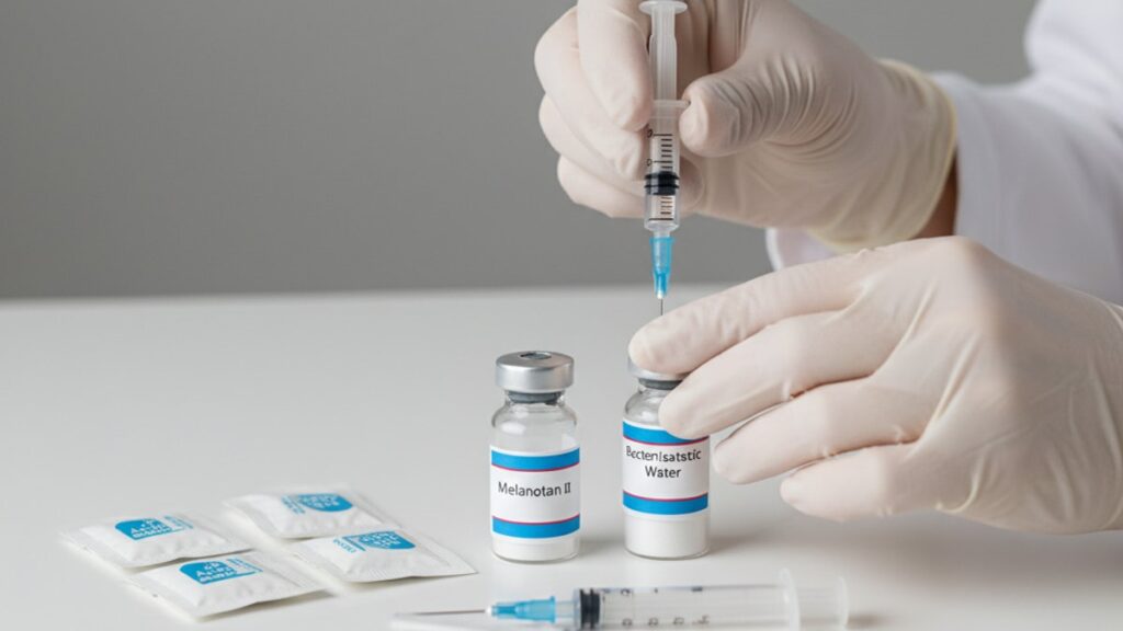 Blog Post: how to mix melanotan 2 - Professional illustration