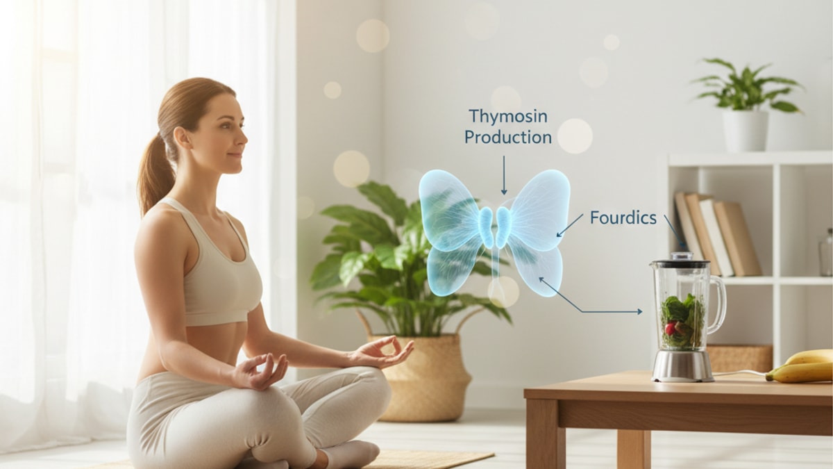 Blog Post: what gland produces thymosin - Professional illustration