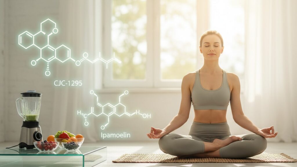 Blog Post: is cjc 1295 the same as ipamorelin - Professional illustration