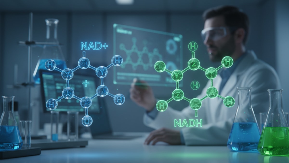 Blog Post: what is the difference between nad+ and nadh - Professional illustration