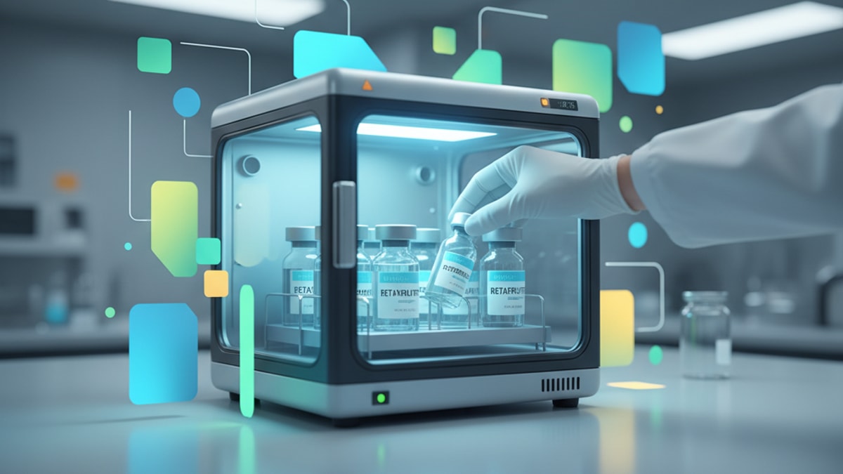 Blog Post: how to store retatrutide - Professional illustration