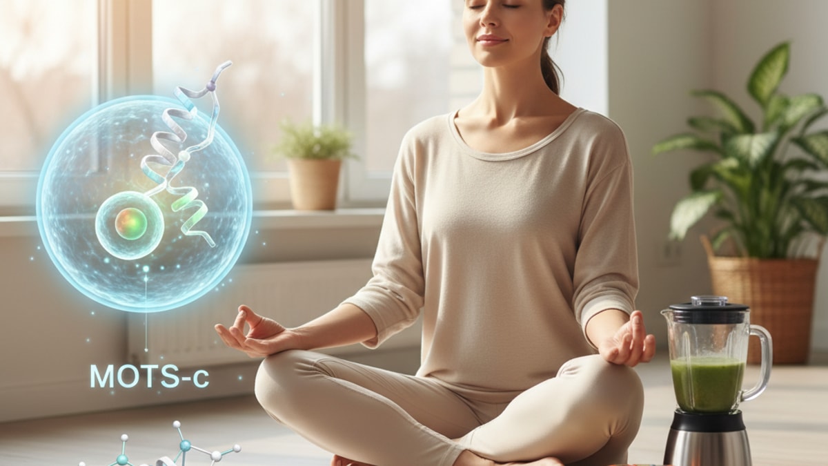 Blog Post: what is mots c peptide - Professional illustration