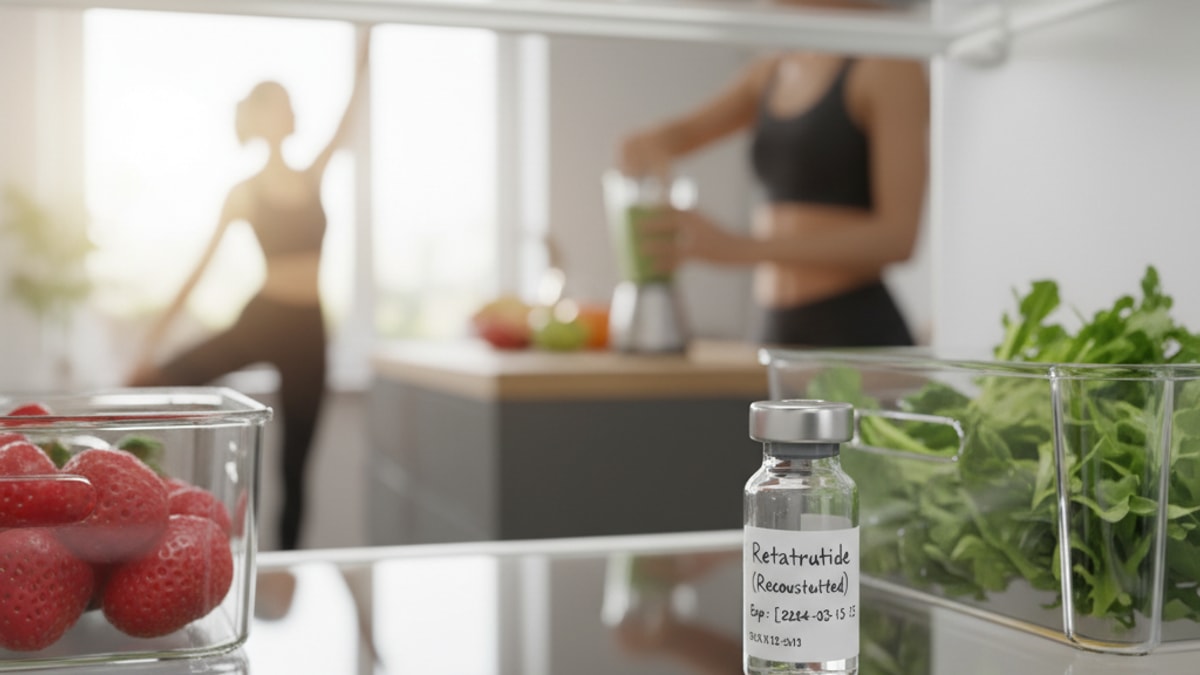 Blog Post: how long does reconstituted retatrutide last in the fridge - Professional illustration