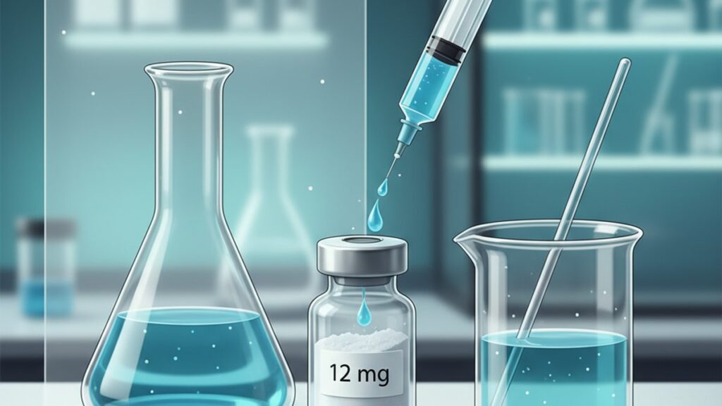 Blog Post: how to reconstitute retatrutide 12 mg - Professional illustration