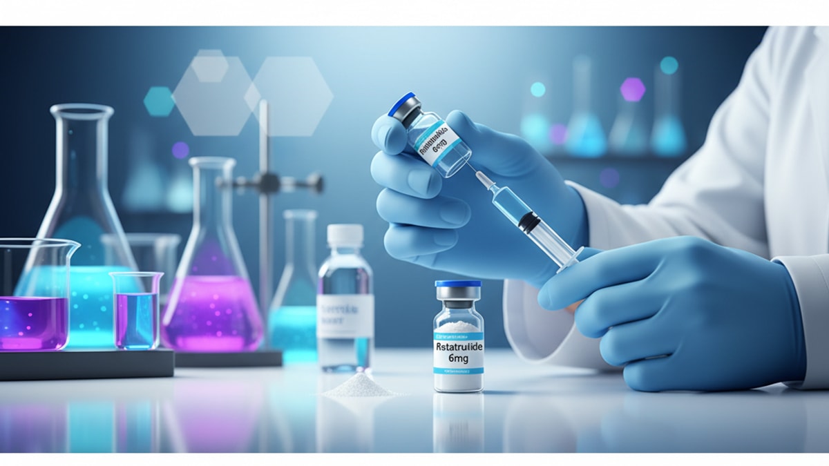 Blog Post: how to reconstitute retatrutide 6mg - Professional illustration