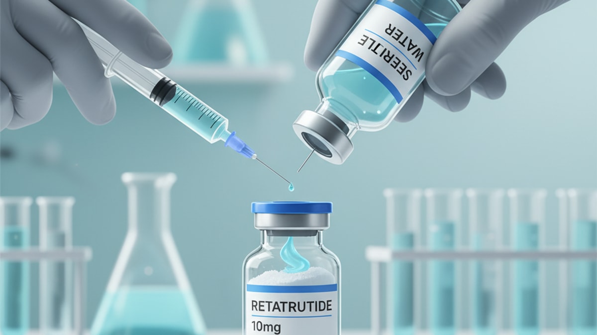 Blog Post: how to reconstitute retatrutide 10mg - Professional illustration