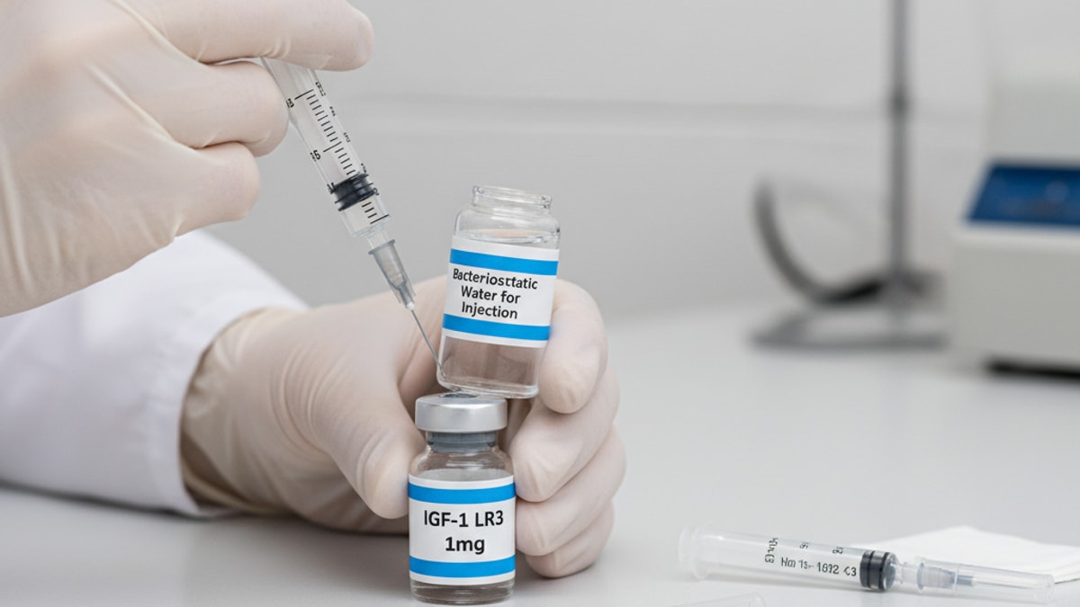 Blog Post: how to reconstitute igf 1 lr3 1mg - Professional illustration