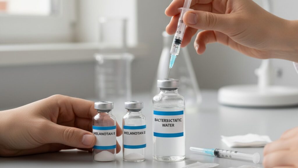 Blog Post: how to mix melanotan 2 - Professional illustration