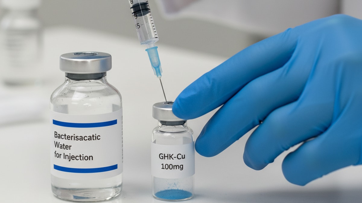 Blog Post: how to reconstitute ghk cu 100mg - Professional illustration