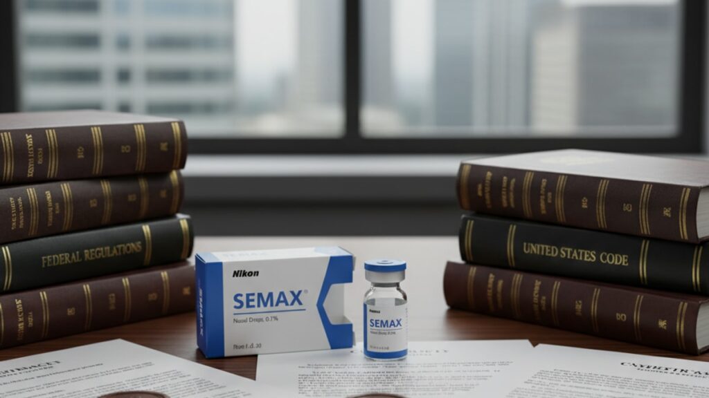 Blog Post: is semax legal - Professional illustration