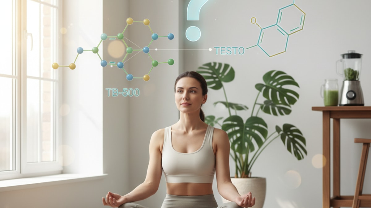 Blog Post: does tb-500 increase testosterone - Professional illustration