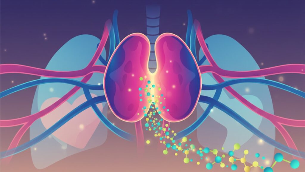 Blog Post: which gland produces thymosin - Professional illustration