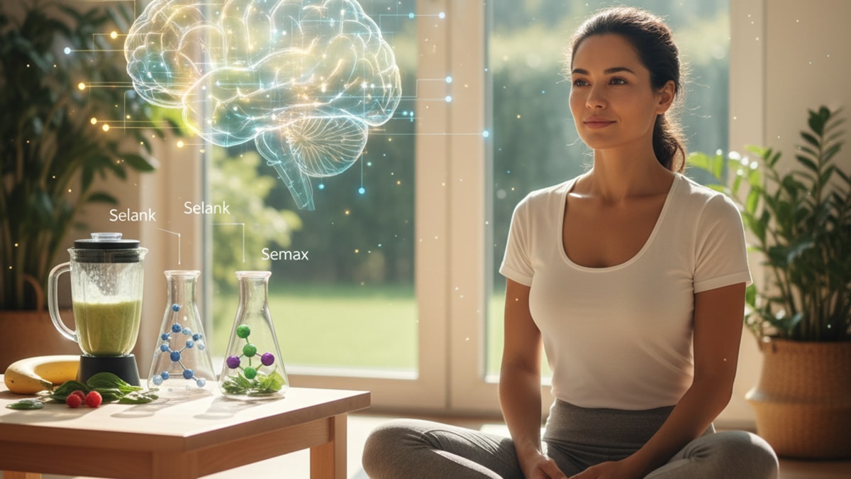 Blog Post: can you mix selank and semax - Professional illustration