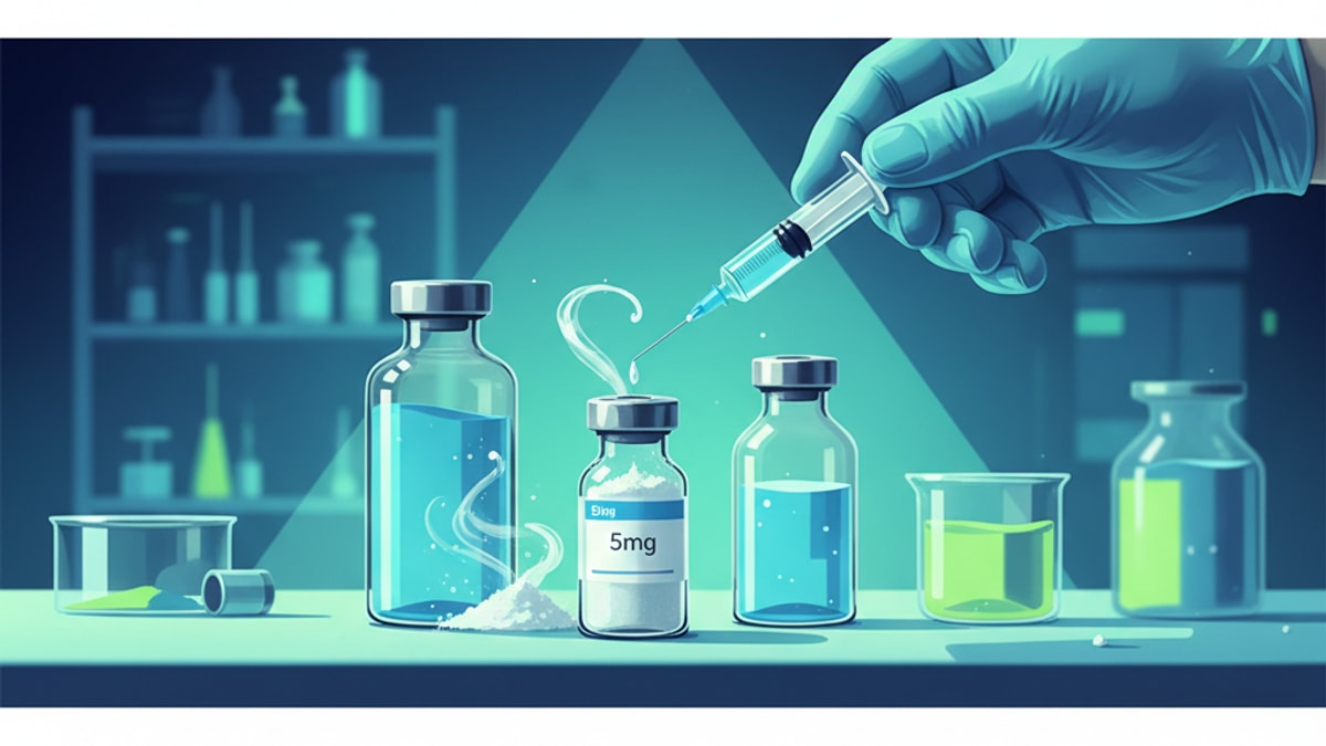 Blog Post: how to reconstitute retatrutide 5mg - Professional illustration
