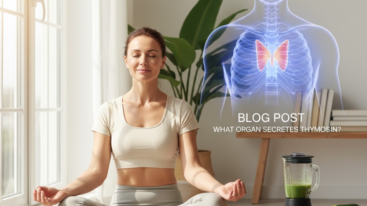 Blog Post: what organ secretes thymosin - Professional illustration