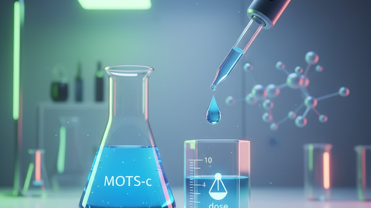 Blog Post: how to dose mots c - Professional illustration