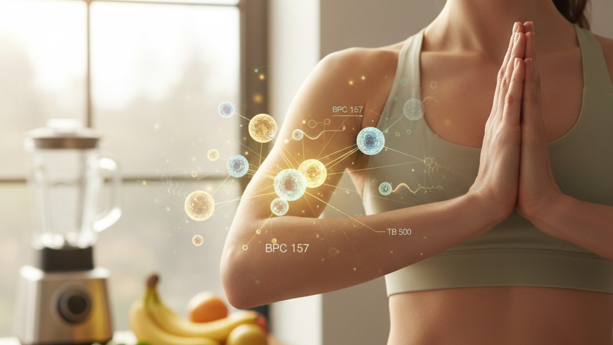 Blog Post: how to cycle bpc 157 and tb 500 - Professional illustration