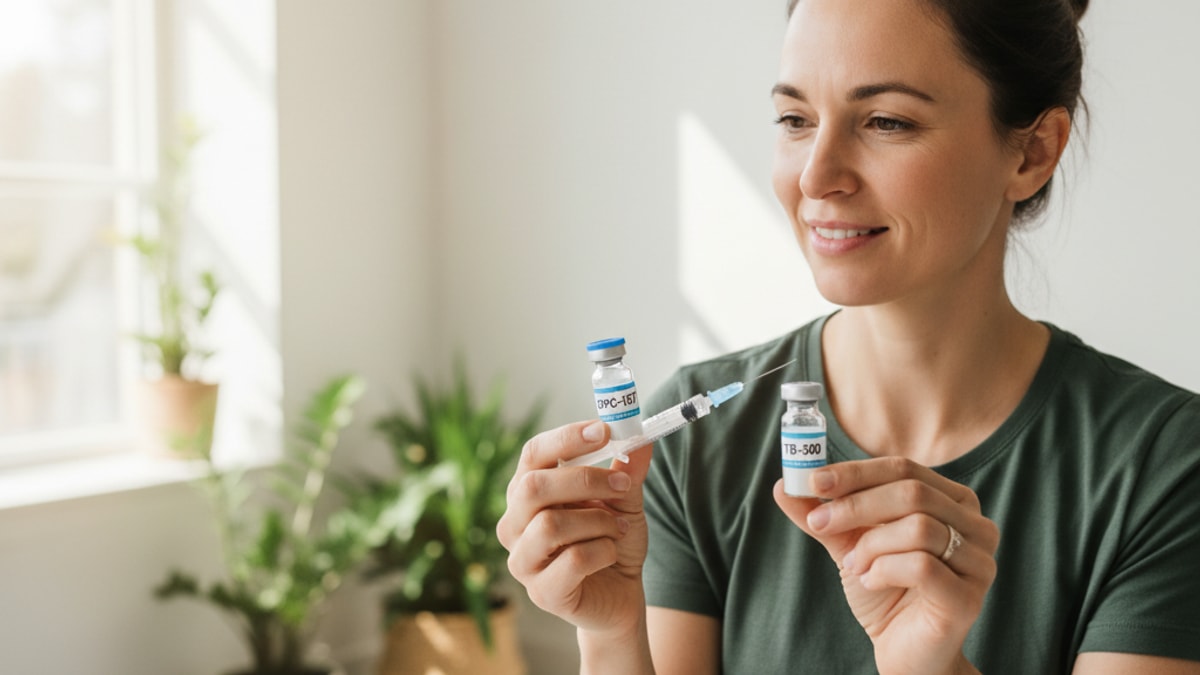 Blog Post: how to inject bpc 157 and tb500 - Professional illustration