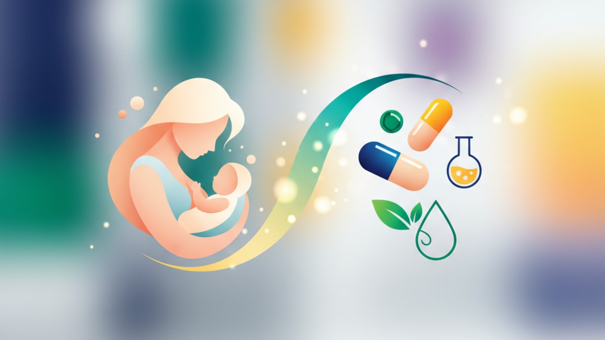 Blog Post: can you take bpc 157 while breastfeeding - Professional illustration