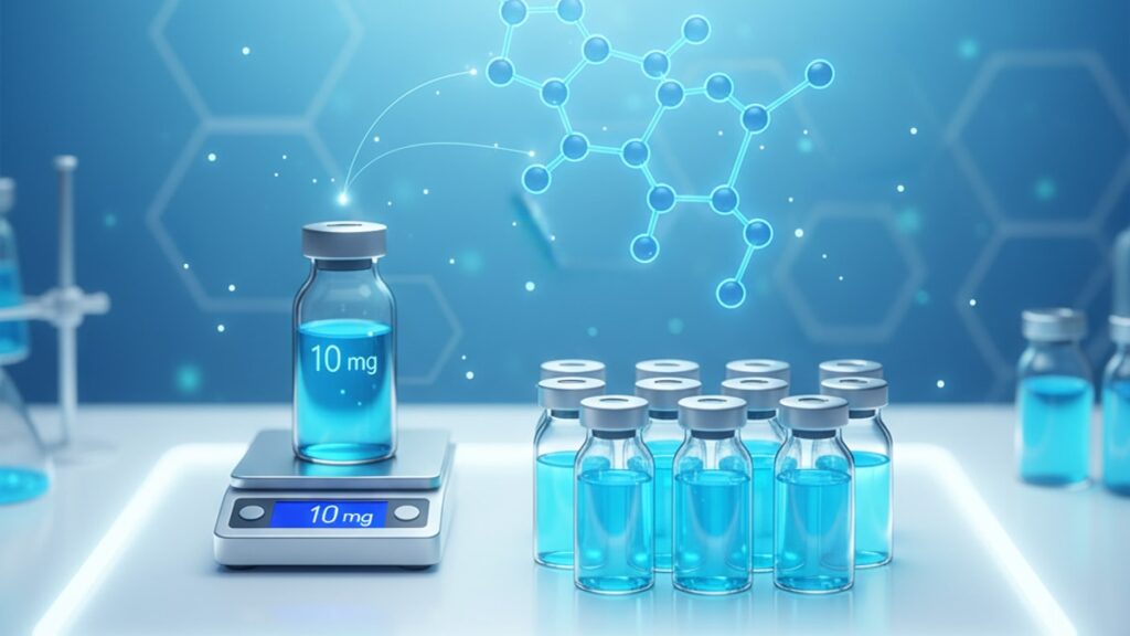 Blog Post: how many doses in 10mg bpc 157 - Professional illustration
